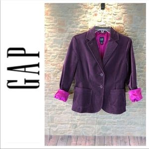 GAP Purple Blazer with Pink Lining